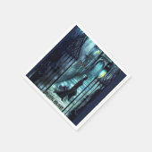 階段の上を覗き込む スタンダードカクテルナプキン (角)