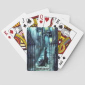 階段の上を覗き込む トランプ (裏面)