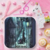 階段の上を覗き込む ペーパープレート (パーティー)