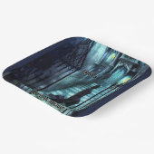 階段の上を覗き込む ペーパープレート (傾斜あり)