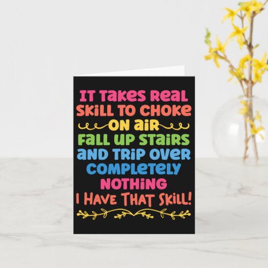 階段の上実在で空気秋をチョークする技術が必要 カード (黄色い花)