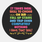 階段の上実在で空気秋をチョークする技術が必要 ラウンドシール (正面)