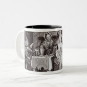 階段の下のぜいたくな生活 ツートーンマグカップ (正面左)