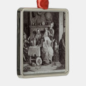 階段の下のぜいたくな生活 メタルオーナメント (右)