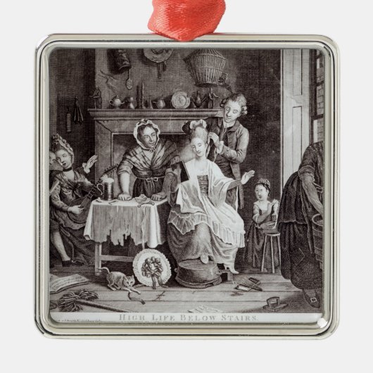 階段の下のぜいたくな生活 メタルオーナメント (正面)