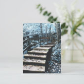 階段の夜景 ポストカード (スタンド正面)