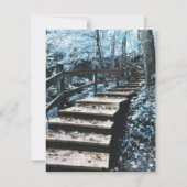 階段の夜景 招待状 (正面)