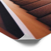 階段の女性AIアートポスター ポスター (角)