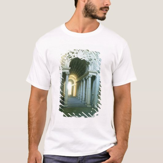階段の眺めのインテリア Tシャツ (正面)