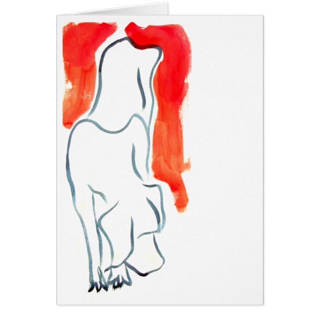 階段を降ろしている子犬 (正面)