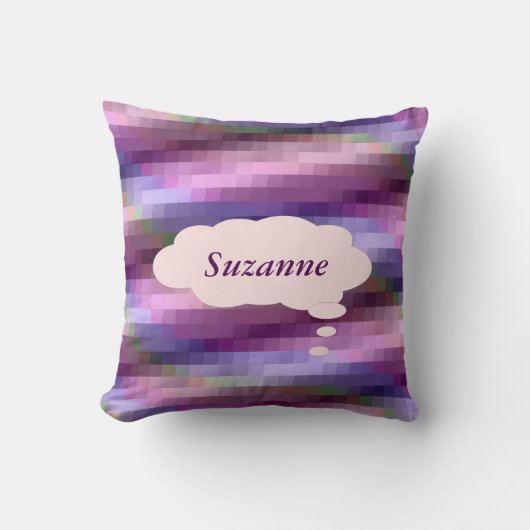 階段カラフルのパーソナライズされた装飾用クッション クッション (正面)