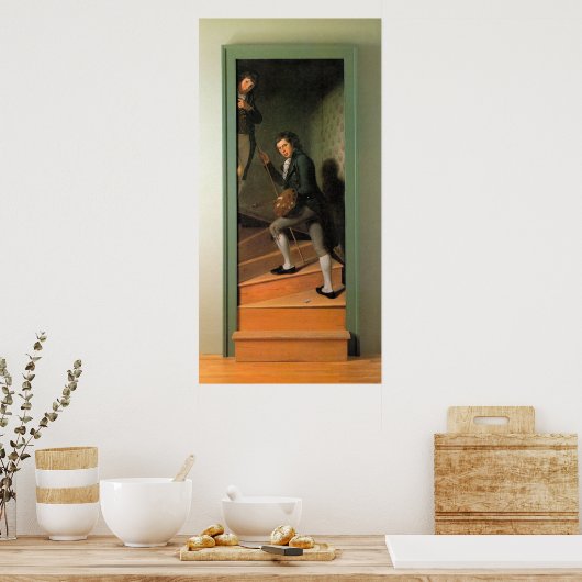 階段グループ、Charles Willson Peale ポスター (キッチン)