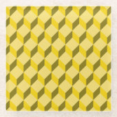 階段パターン ガラスコースター (正面)