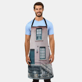 階段付き建物の写真 エプロン (着用した状態)