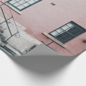 階段付き建物写真 ラッピングペーパー (角)