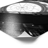 階段吹き抜けとクモの巣天窓 フォトプリント            (角)