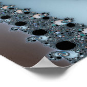 階段吹き抜け – フラクタル ポスター (角)