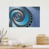 階段吹き抜け – フラクタル ポスター (キッチン)