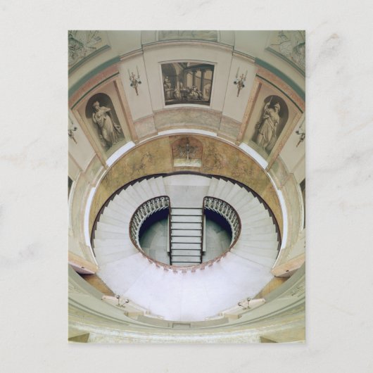 階段吹き抜け、c.1776を構築 ポストカード (正面)