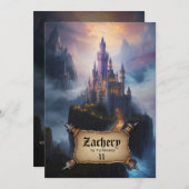 *~*階段城中世ファンタジーAP88誕生日 招待状 (正面/裏面)