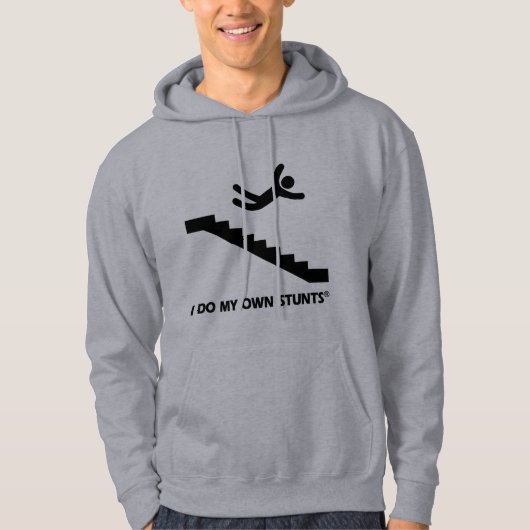 階段私の自身の発育阻害 パーカ (正面)