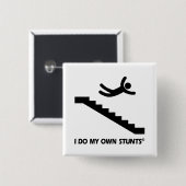 階段私の自身の発育阻害 缶バッジ (正面&裏面)