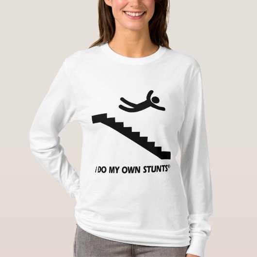 階段私の自身の発育阻害 Tシャツ (正面)