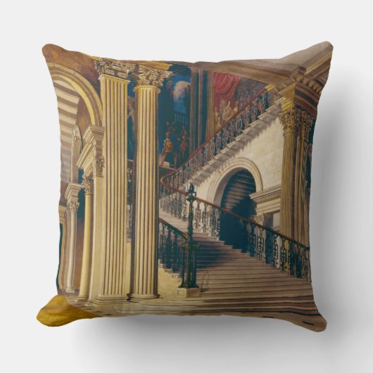 階段箱、「歴史からのBuckinghamの家、の クッション (正面)