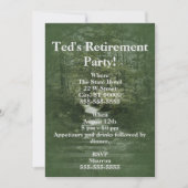 階段経路付き緑の森招待状 招待状 (正面)