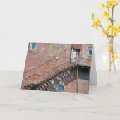 階段 カード (黄色い花)