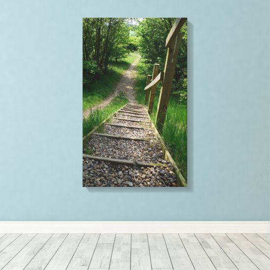 階段 キャンバスプリント (インサイチュ (ウッドフロア))