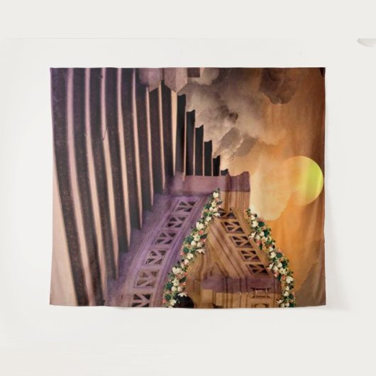 階段 タペストリー (正面(横))