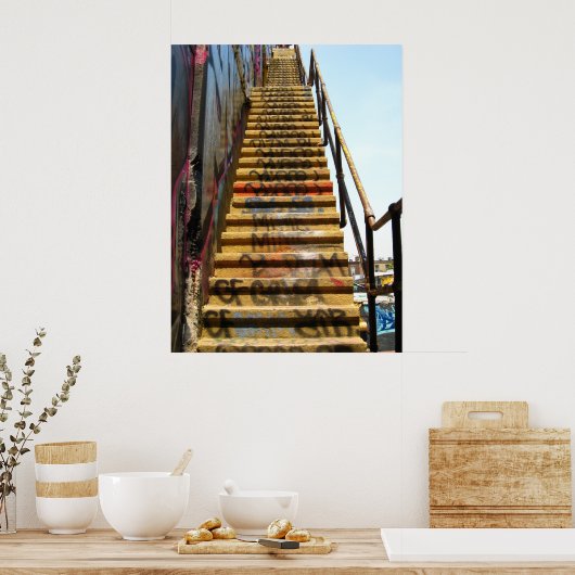 階段 ポスター (キッチン)