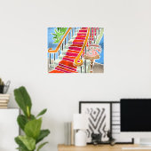 階段 ポスター (ホームオフィス)