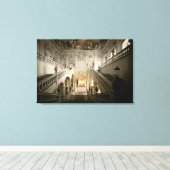 階段、1719年~44年 キャンバスプリント (インサイチュ (ウッドフロア))