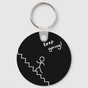 "階段keychainの行く"棒の人を保って下さい キーホルダー