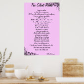 「階級静か」の詩 ポスター (キッチン)