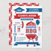 階調モダンBBQ招待状 招待状 (正面/裏面)