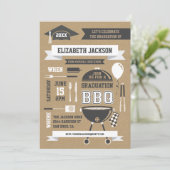 階調素朴BBQ招待状 招待状 (スタンド正面)