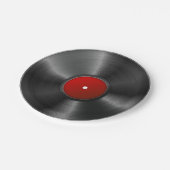 隔離されたレコード ペーパープレート (アングル)