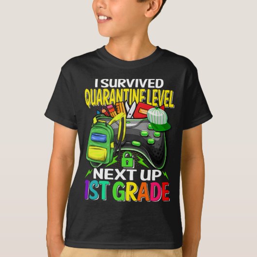 隔離を生き抜いた 次は1年生ゲーム Tシャツ (正面)