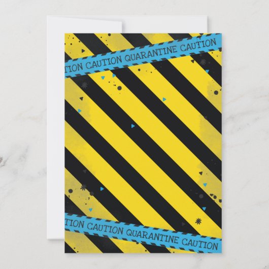 隔離ドライブバイ誕生日パーティーパレード 招待状 (裏面)