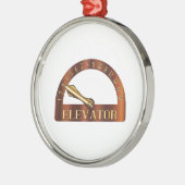 隔離型エレベーターの床インジケータ メタルオーナメント (左)