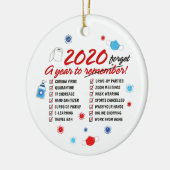 隔離年間2020忘れ年 セラミックオーナメント (左)