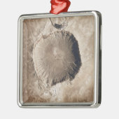 隕石の衝突クレーター メタルオーナメント (左)