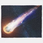 隕石 フリースブランケット (正面(横))