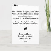 際立った対照 カード (裏面)