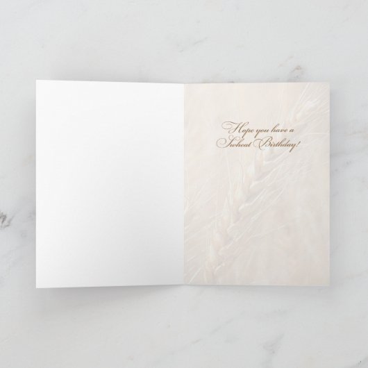 際立って生まれました/ムギの誕生日 カード (内部)