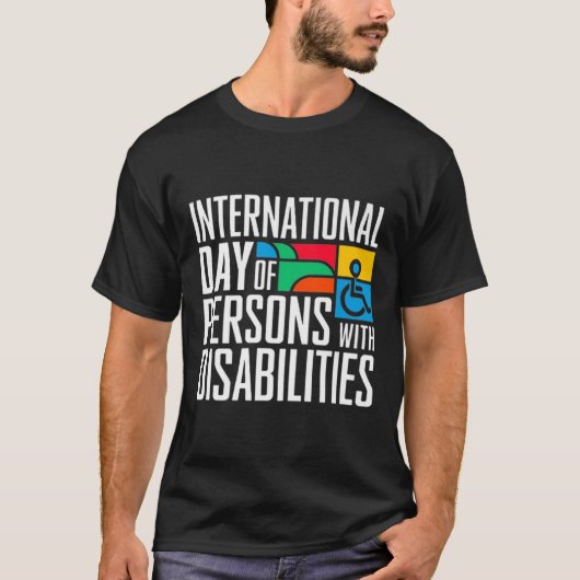 障国際的害者の前日 Tシャツ (正面)