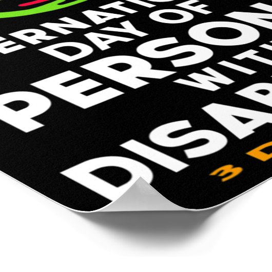 障国際的害者の日3 ポスター (角)